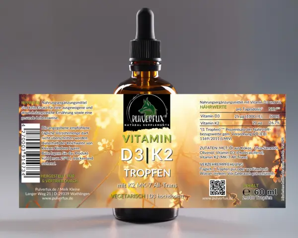 D3 + K2 Tropfen aufgeklappt